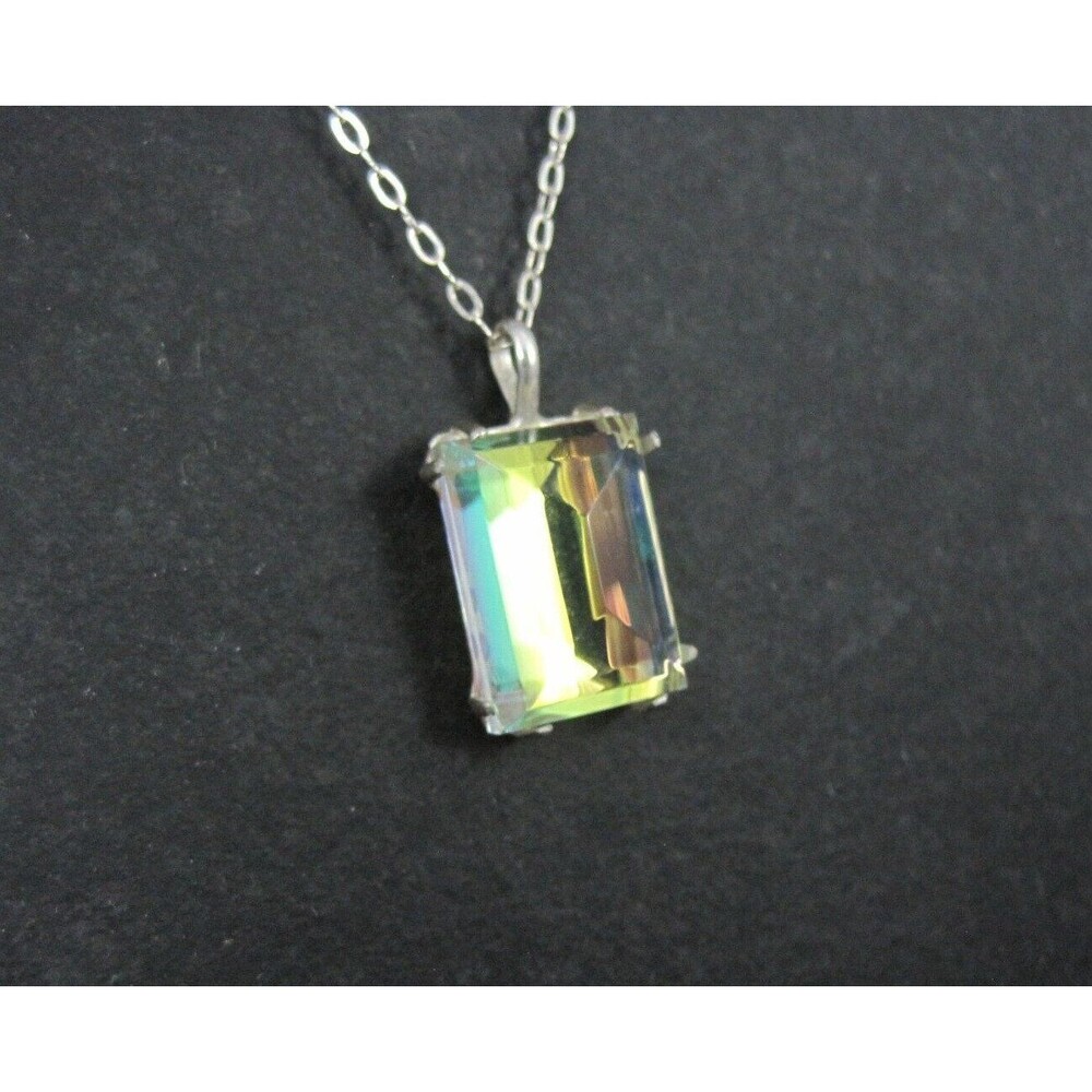 Aurora Borealis Pendant Necklace Designer Michael Vincent Michaud